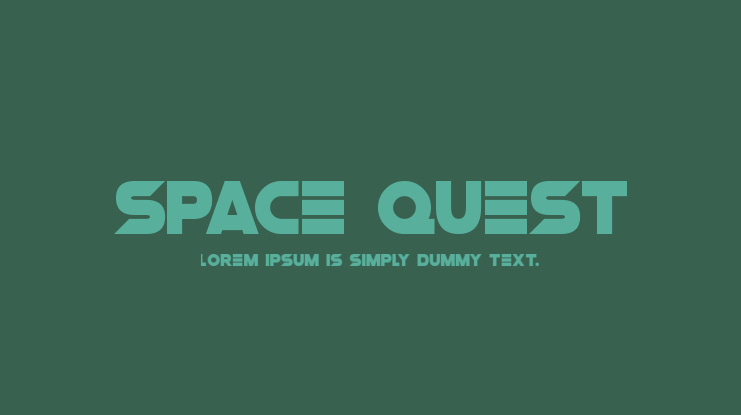 Space Quest Font Family