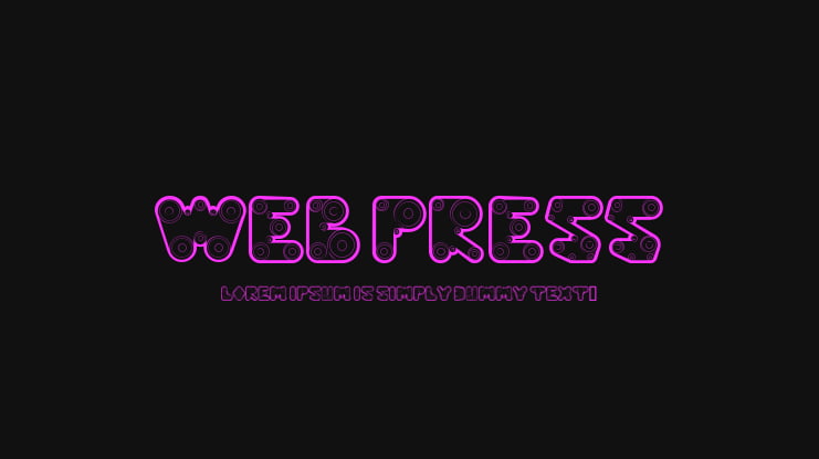 Web Press Font Family