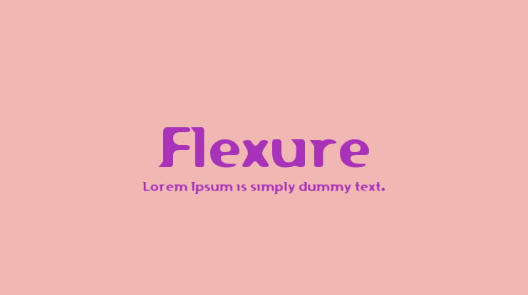 Flexure Font