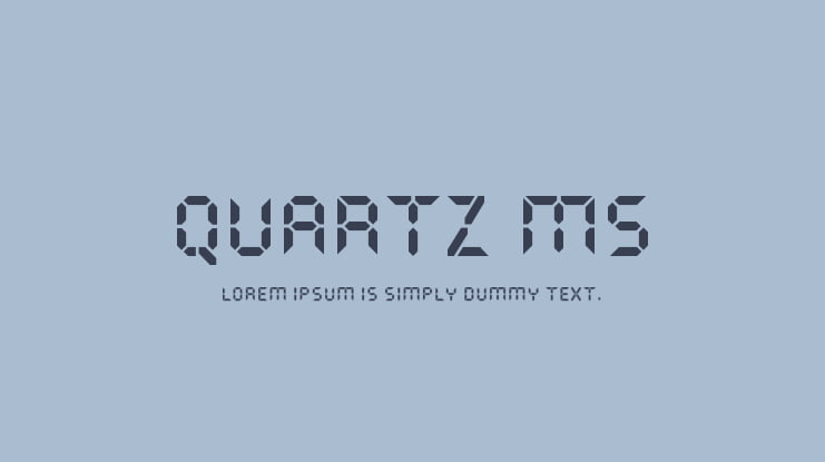 Quartz MS Font