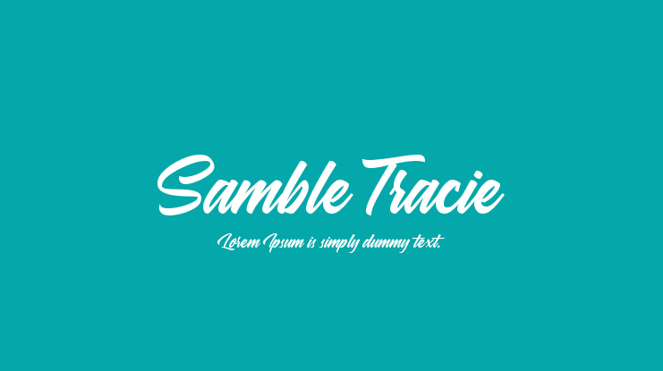 Samble Tracie Font Family