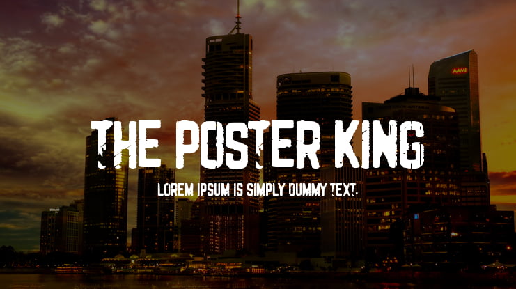 The Poster King Font