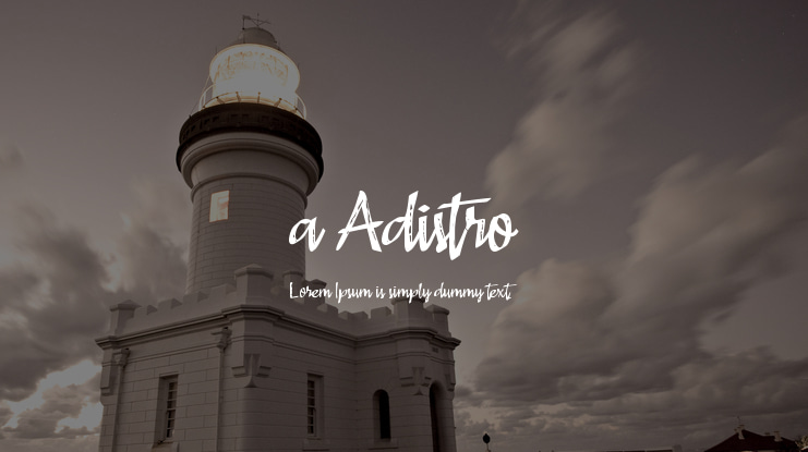 a Adistro Font