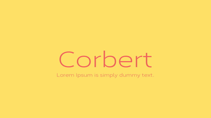 Corbert Font