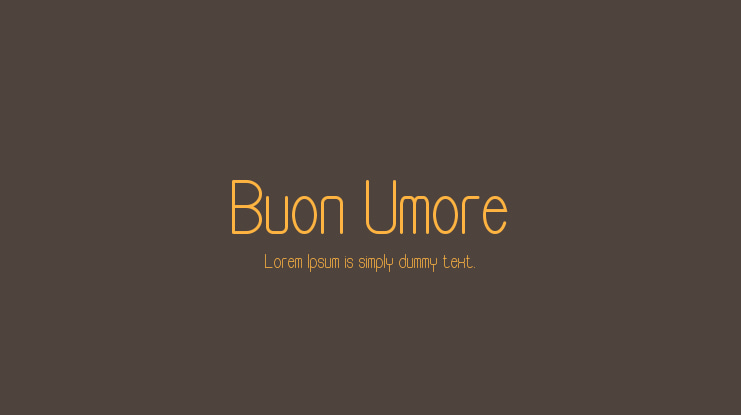 Buon Umore Font Family