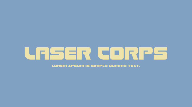 Laser Corps Font Family