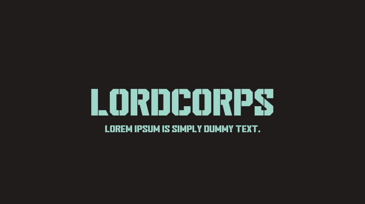 Lordcorps Font