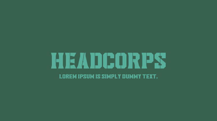 Headcorps Font
