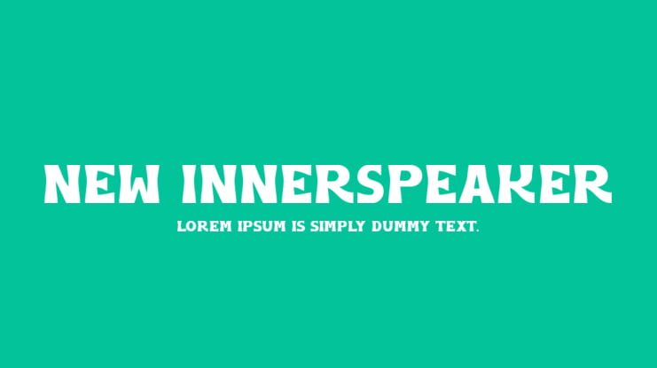 New Innerspeaker Font