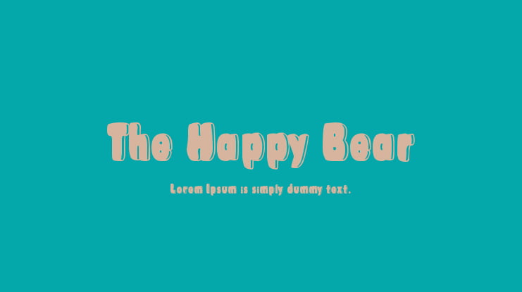 The Happy Bear Font