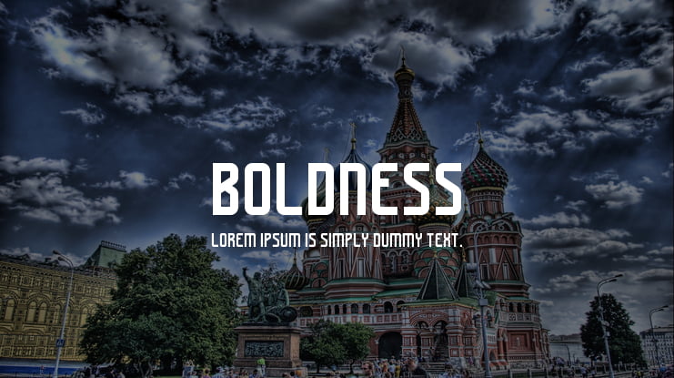 Boldness Font Family