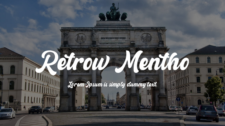 Retrow Mentho Font Family
