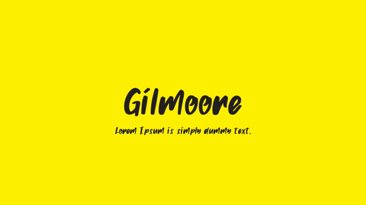 Gilmoore Font Family