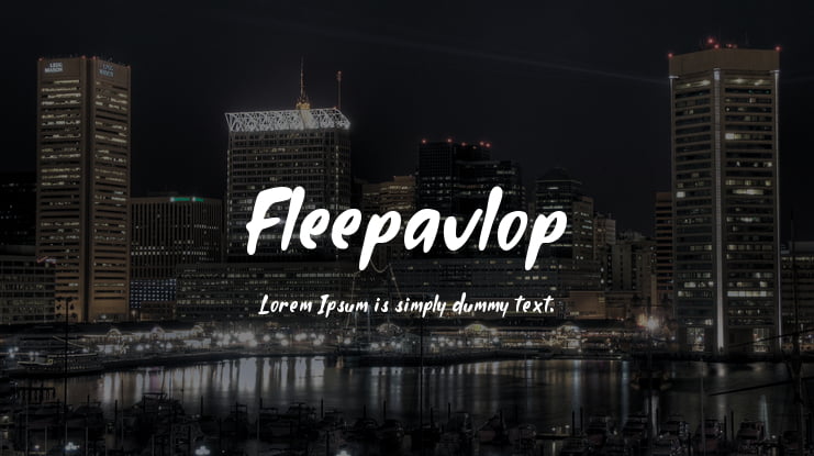 Fleepavlop Font Family