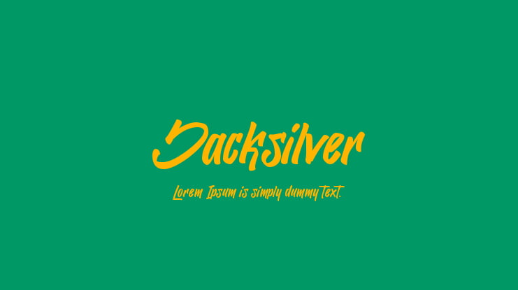 Jacksilver Font