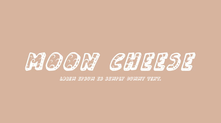Moon Cheese Font