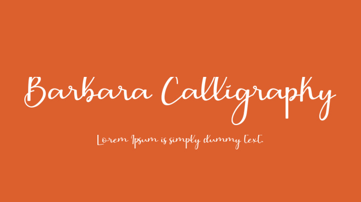 Barbara Calligraphy Font