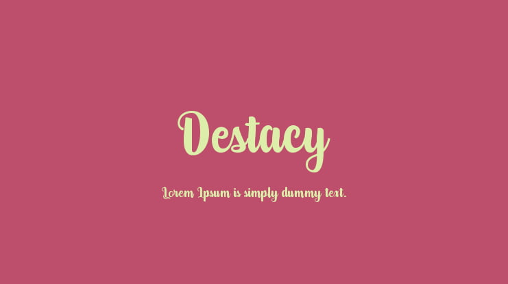 Destacy Font