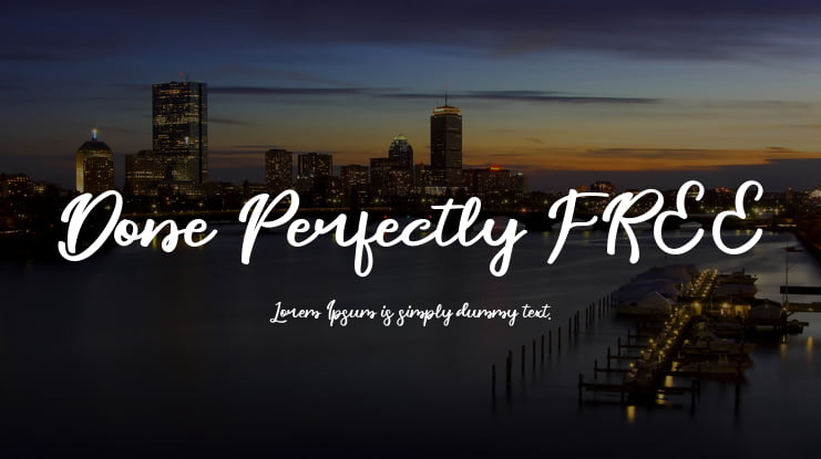 Done Perfectly FREE Font