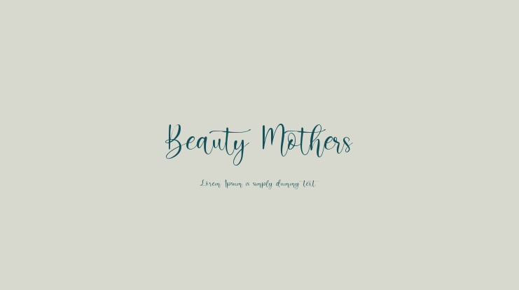 Beauty Mothers Font