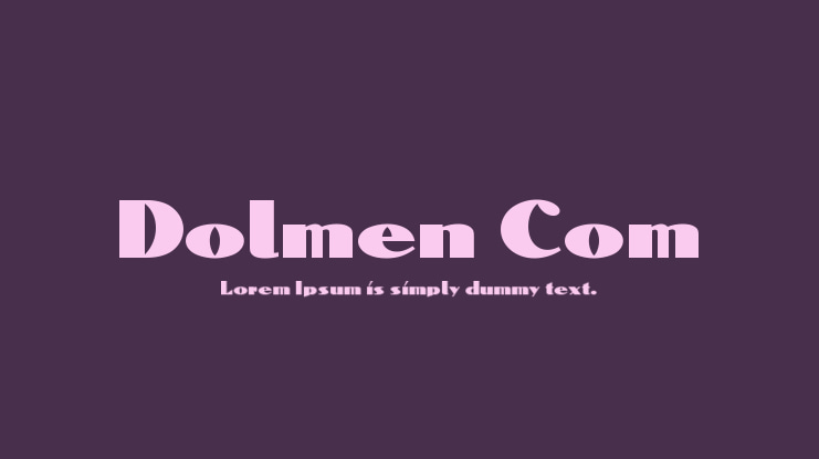 Dolmen Com Font