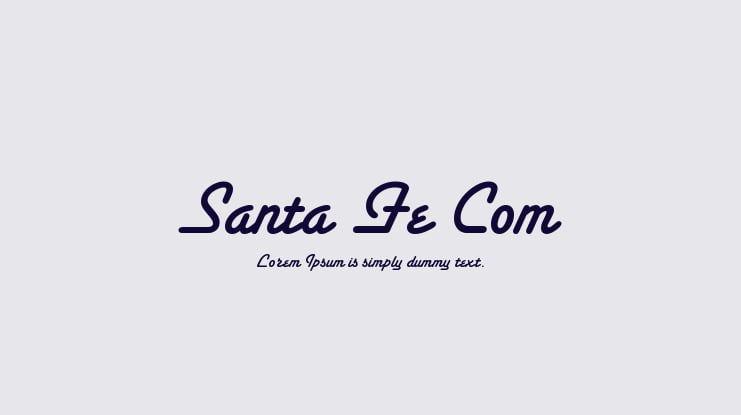 Santa Fe Com Font