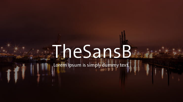 TheSansB Font Family