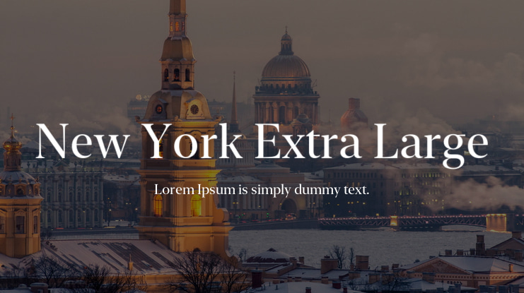 New York Extra Large Font Family
