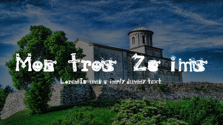 Monstrous Zosimus Font