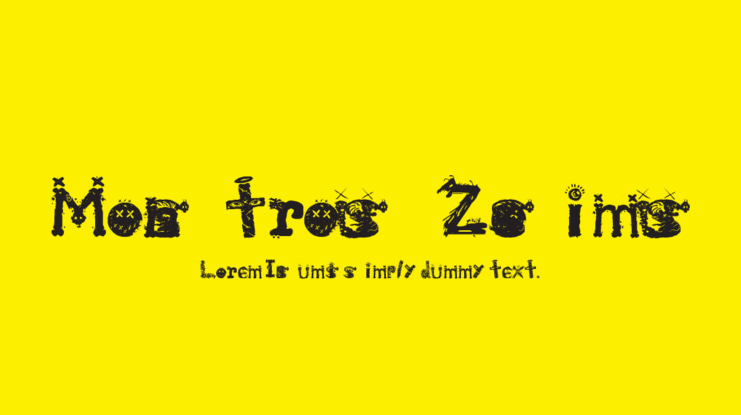 Monstrous Zosimus Font