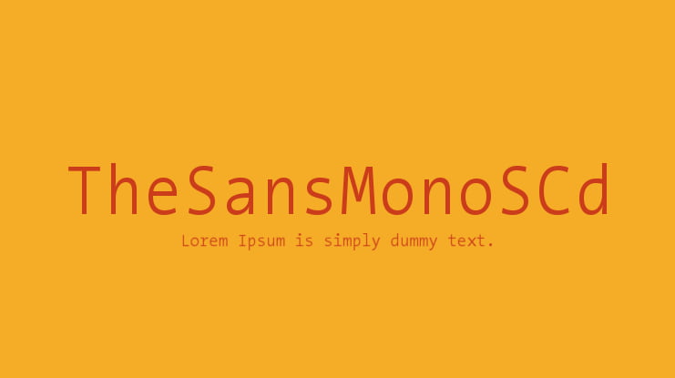 TheSansMonoSCd Font Family