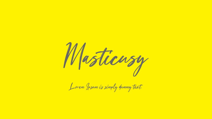 Masticusy Font