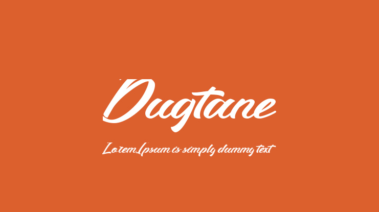 Dugtane Font