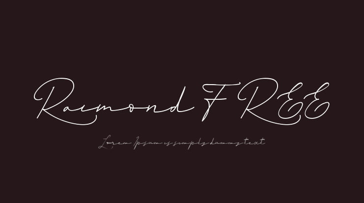 Raimond FREE Font