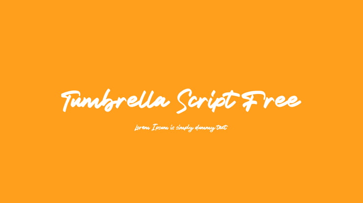 Tumbrella Script Free Font