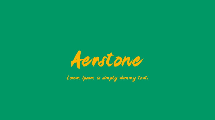 Aerstone Font