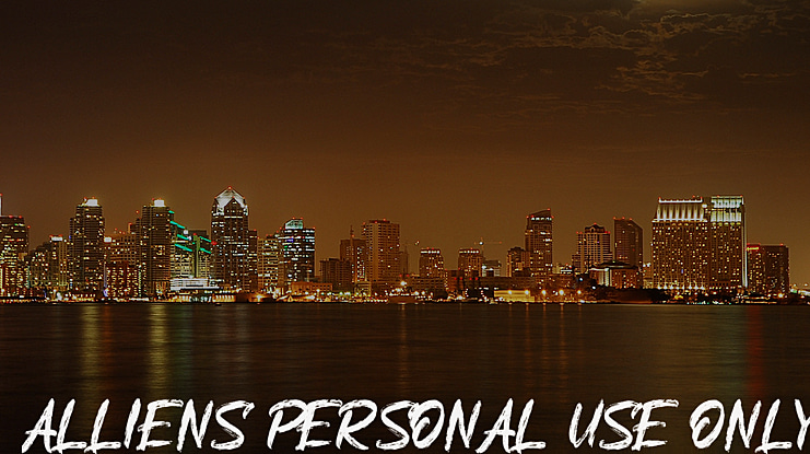 Alliens Personal Use Only Font