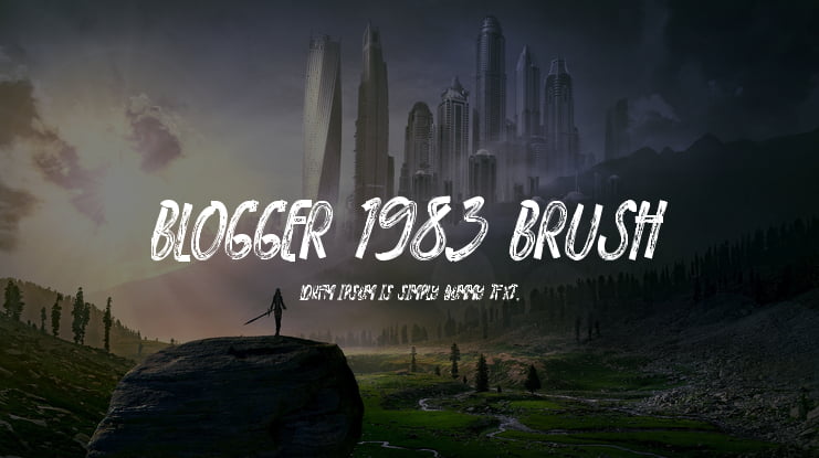 BLOGGER 1983 BRUSH Font