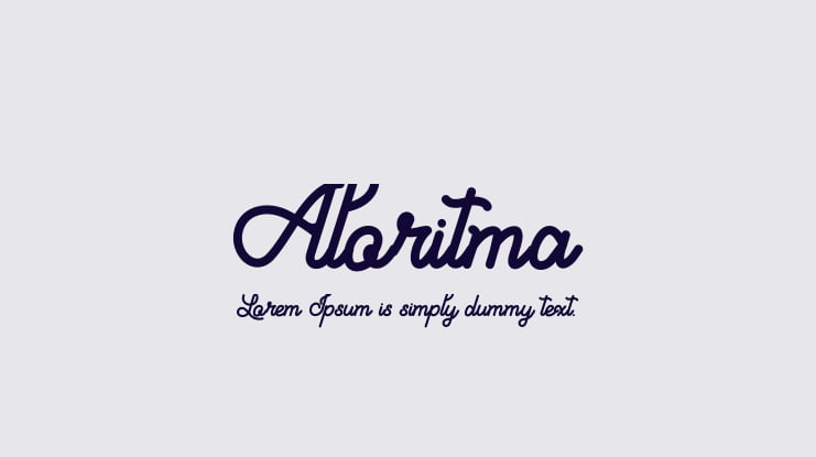 Aloritma Font