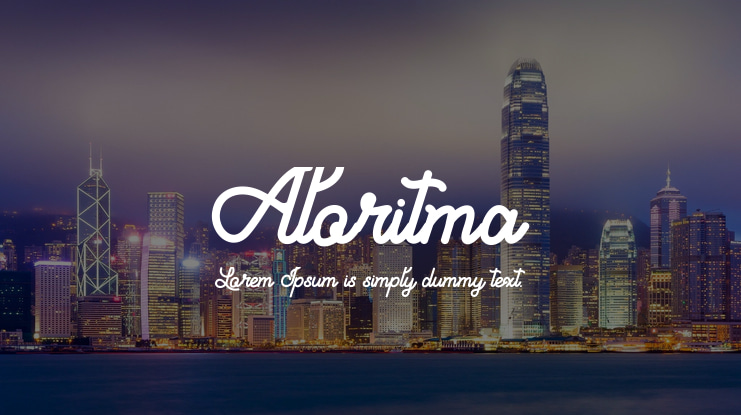 Aloritma Font