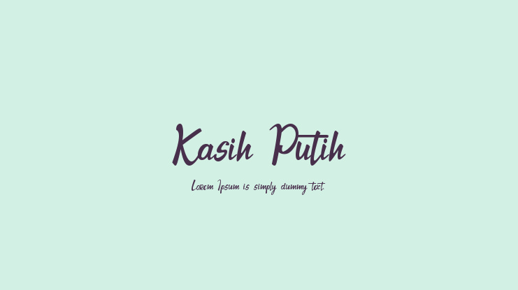 Kasih Putih Font