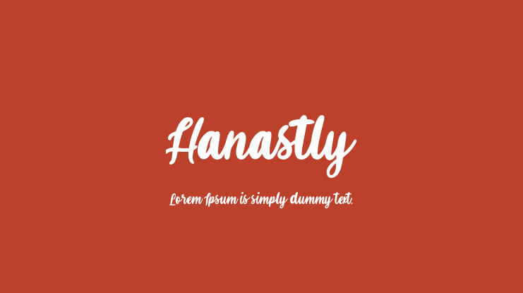 Hanastly Font