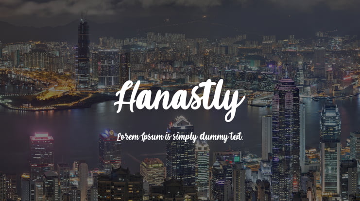 Hanastly Font