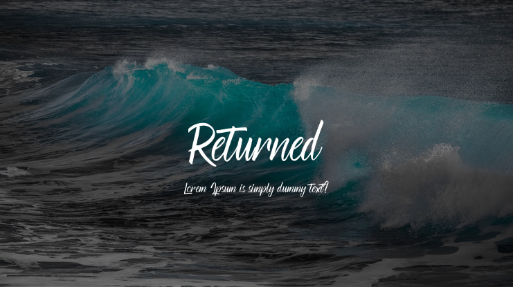 Returned Font