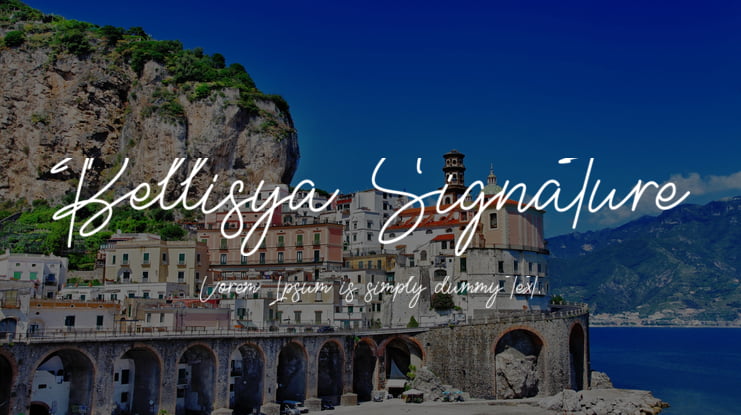 Bellisya Signature Font