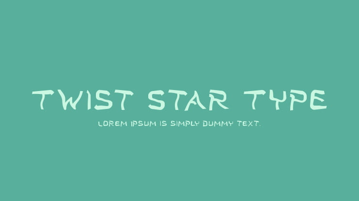 Twist Star Type Font