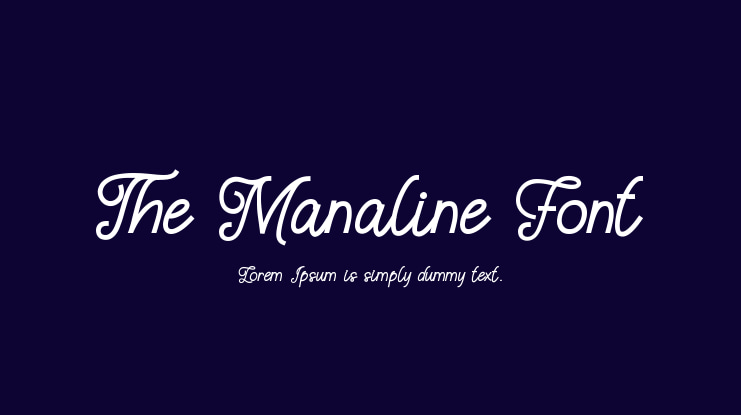 The Manaline Font