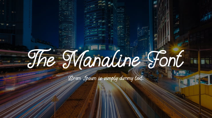 The Manaline Font