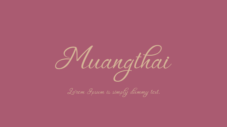 Muangthai Font
