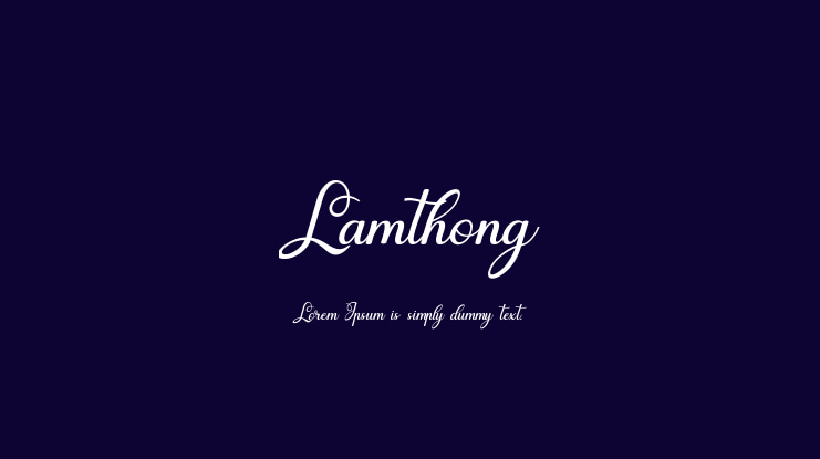 Lamthong Font